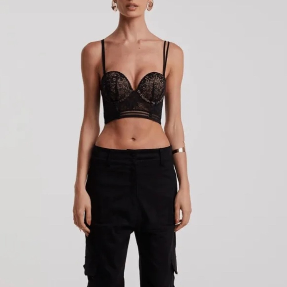 ZE Closet Corset Top - Black in large